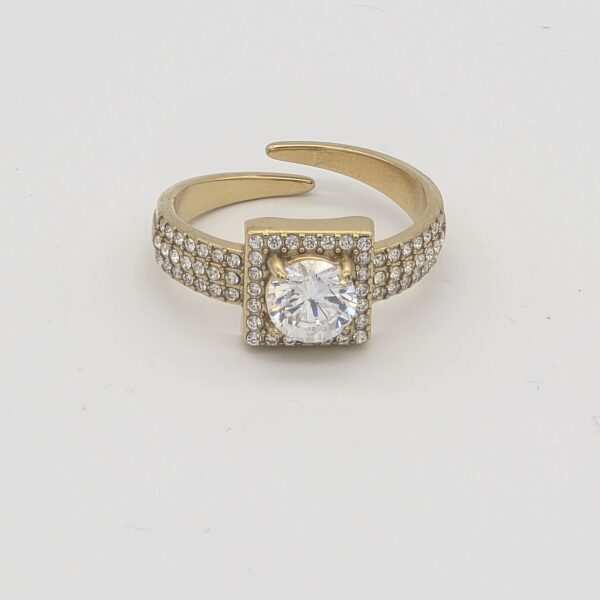 Anillos Acero Dorado